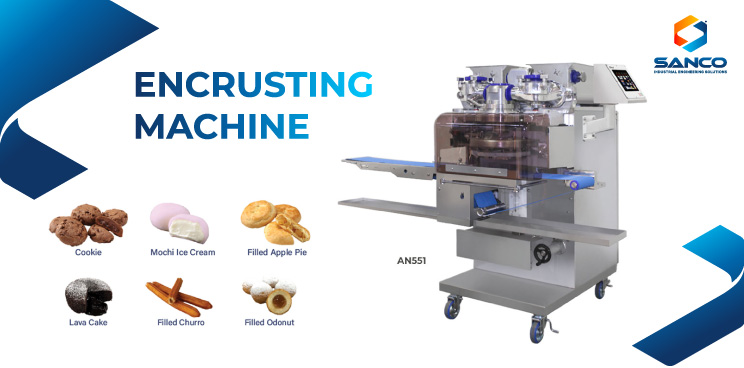 encrusting machine
